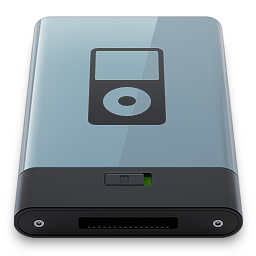 Graphite iPod B Icon 256x256 png